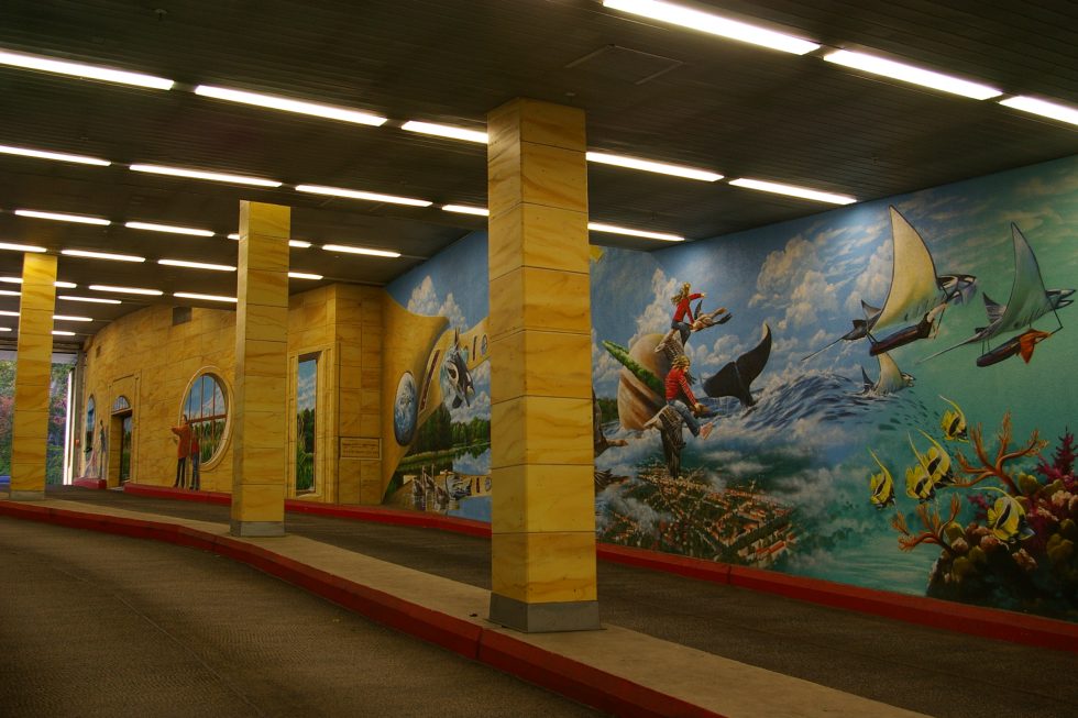 Wandgestaltung Graffitimalerei in Freizeitparks und Erlebniswelten