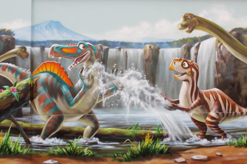 Wandgestaltung Graffitimalerei in Freizeitparks und Erlebniswelten