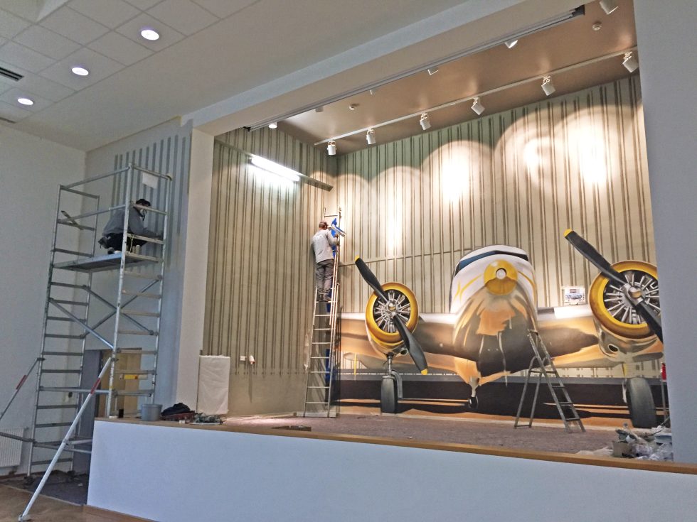 Wandgestaltung Graffitimalerei in Freizeitparks und Erlebniswelten