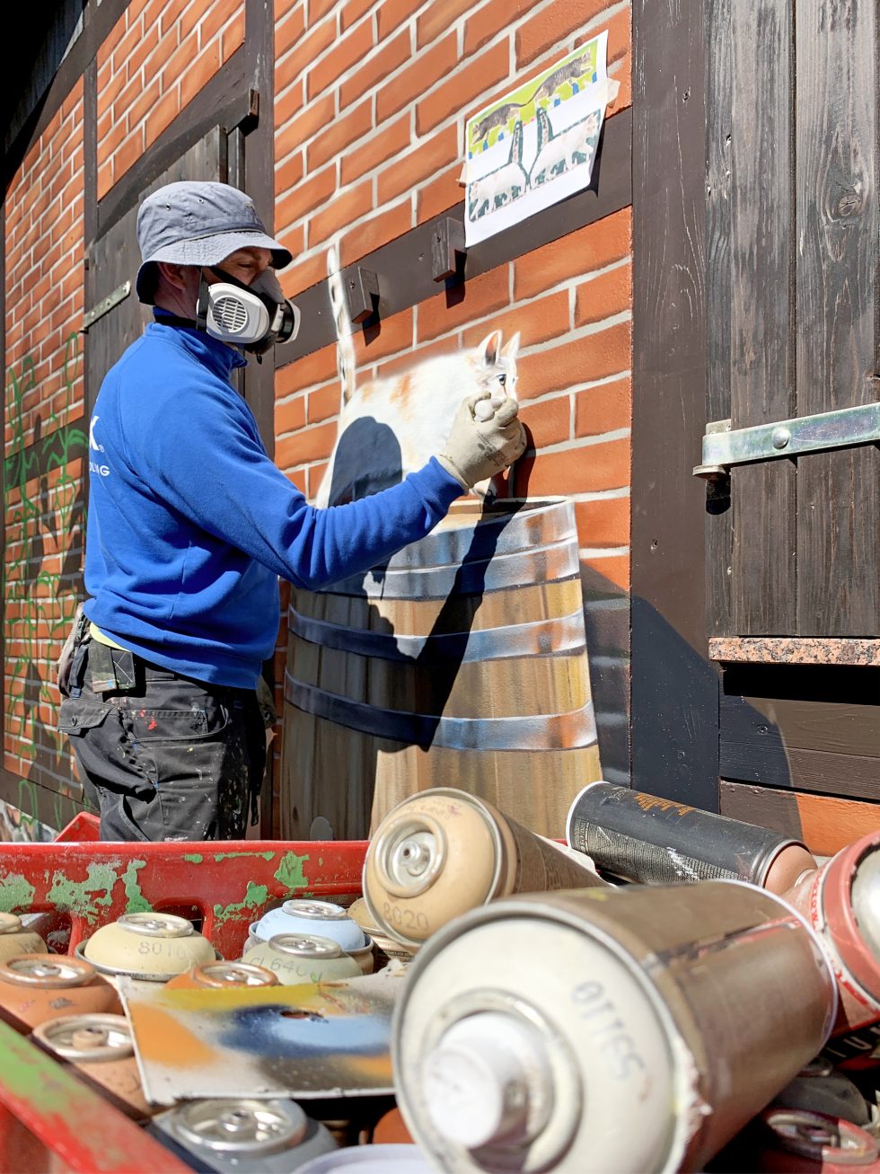 Wandgestaltung Graffitimalerei in Freizeitparks und Erlebniswelten