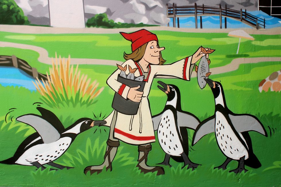 Fassadengestaltung Giebelwandbild Mural